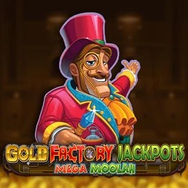 Try Gold Factory Jackpots Mega Moolah slot by Aurum Signature Studios on netmaks.pl – logo image